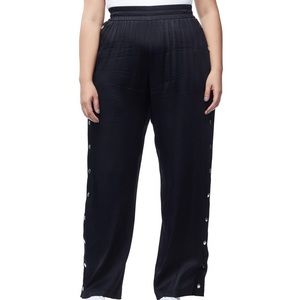 NEW Good American Satin Snap Pants